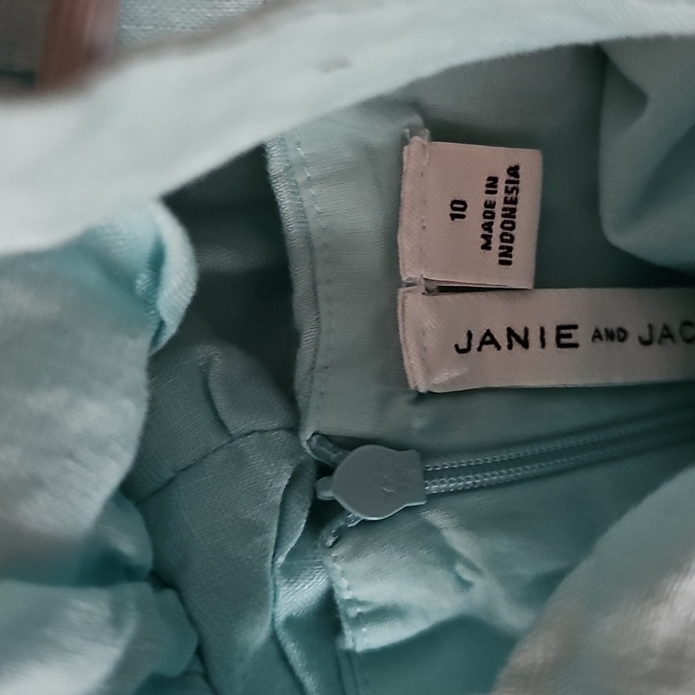 Janie and Jack Sky Blue Ruffle Dress - Picture 3 of 3